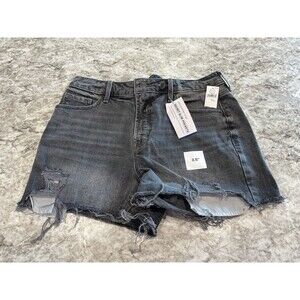 Old navy high rise women's size 8 secret slim pockets new shorts Black Jean